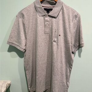 Tommy Hilfiger Heather Gray Polo Shirt for Men